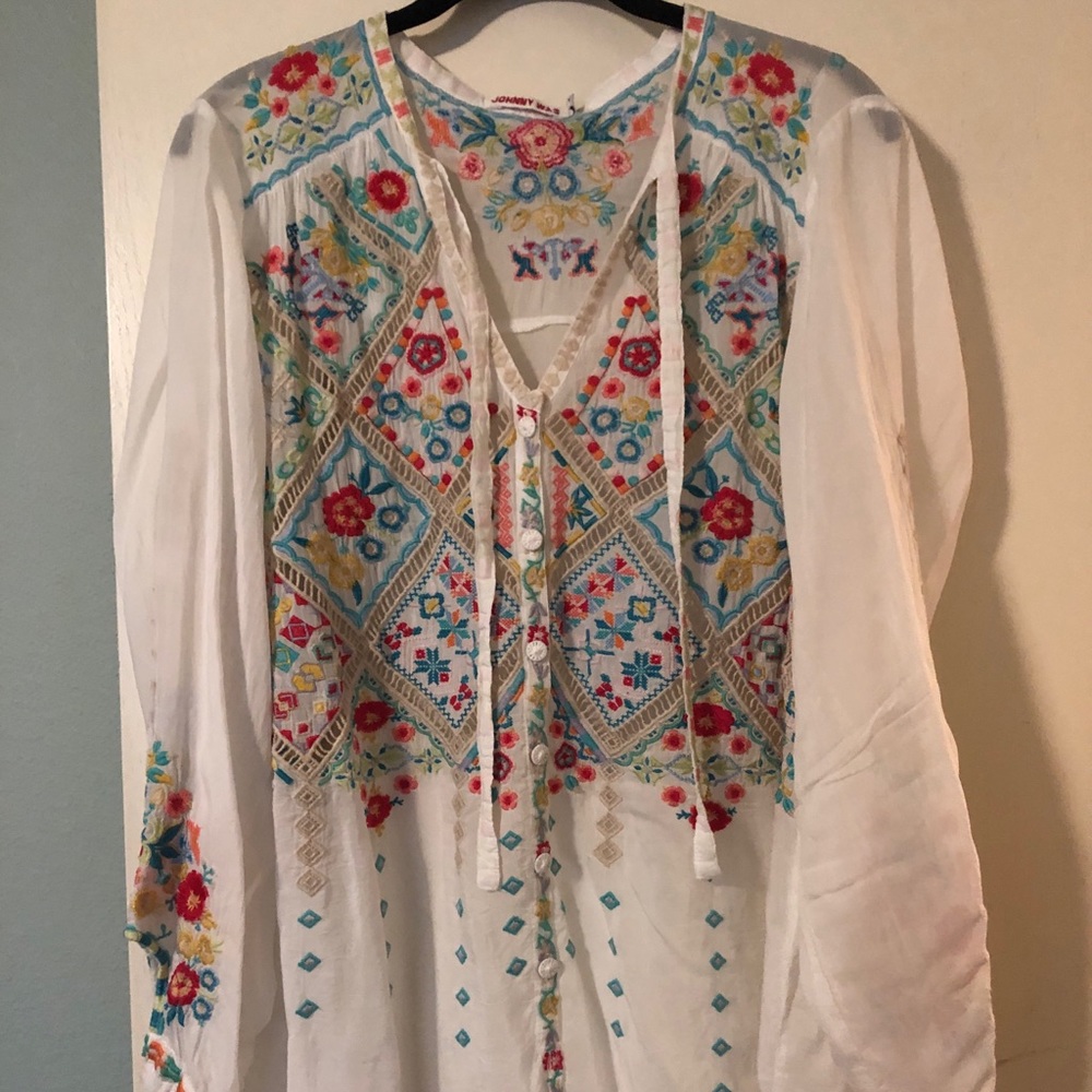 Johnny was Embroidered Blouse - New